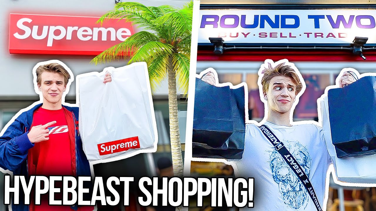 I Went Hypebeast Shopping in LA!! (Supreme Store/Round Two)