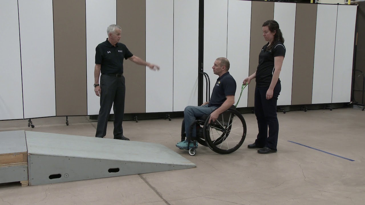 Ascends Steep Incline: Caster Pop at Lower Transition