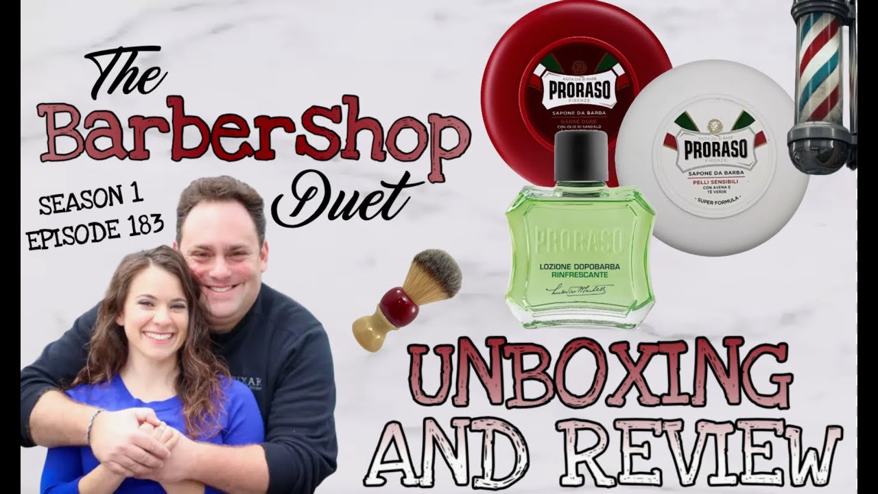 The Barbershop Duet - Proraso Red and White Shave Soap by Proraso - Unboxing and Review