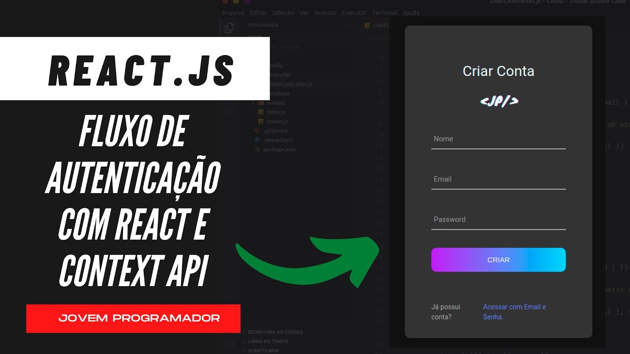 FLUXO DE AUTENTICAÇÃO COM REACT E CONTEXT API