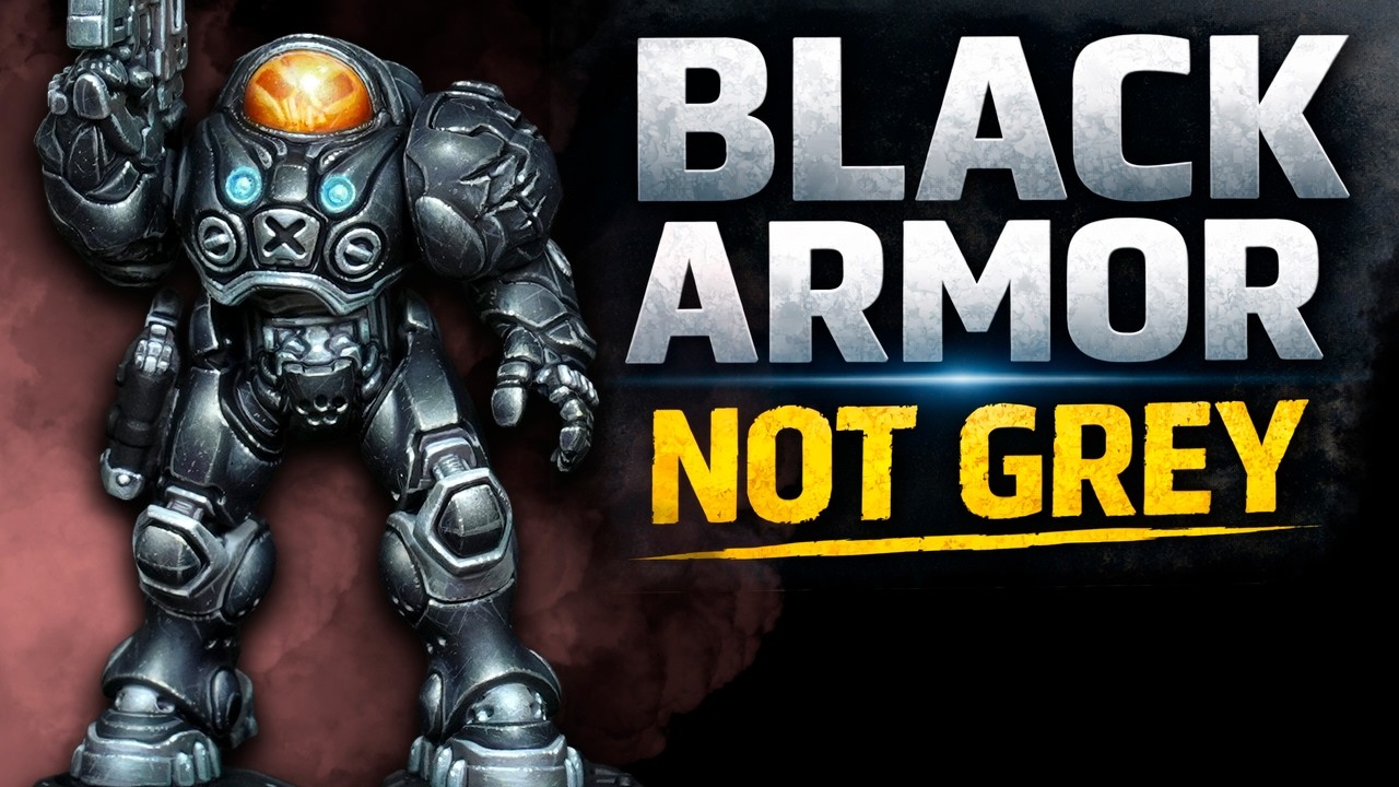 How to Paint BLACK Armor Without It Looking Grey | Raynor StarCraft