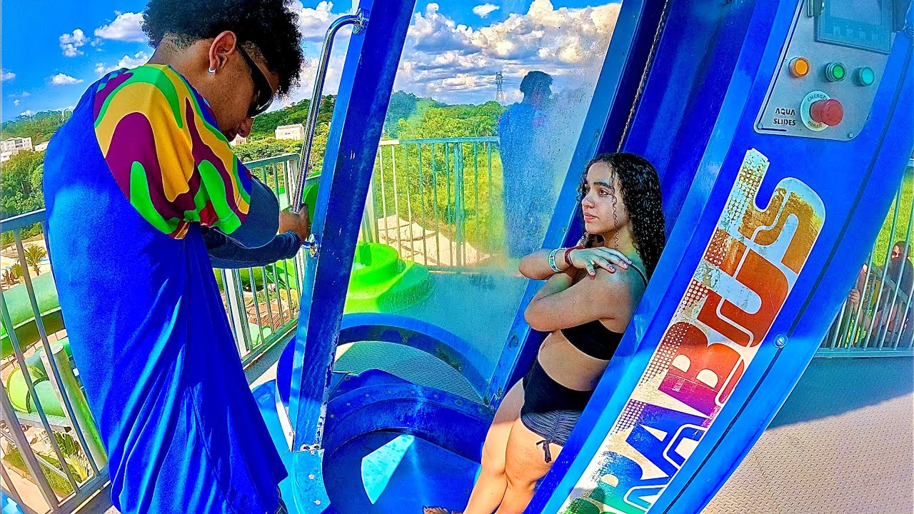 Waterslides at Thermas Da Mata in Brazil