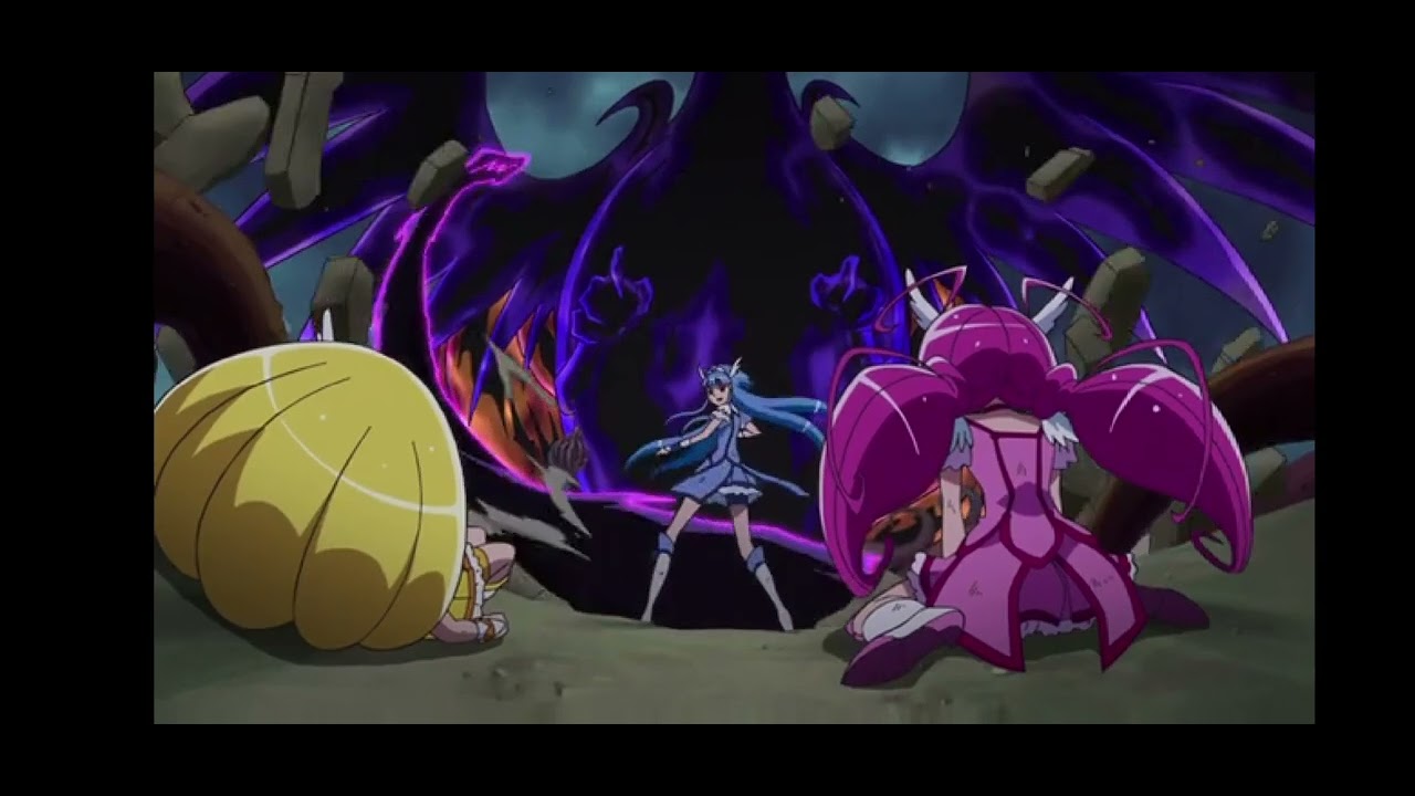 Smile precure movie | straigh attacks [ peace Thunder] [beauty straigh] [march fire punch]