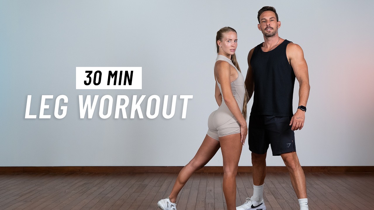 30 Min Leg Workout - Lower Body Strength at Home (No Equipment)