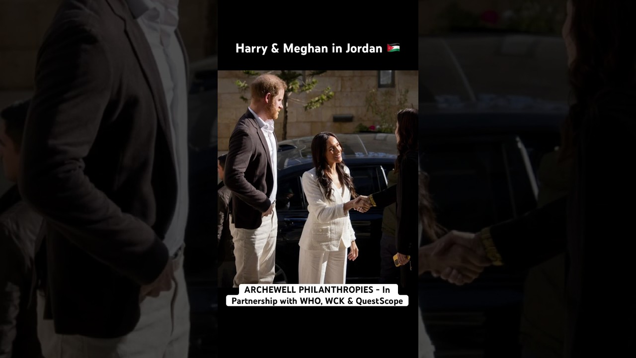 PRINCE HARRY & DUCHESS MEGHAN VISIT THE QUESTSCOPE YOUTH CENTER AT ZA&rsquo;ATARI REFUGEE CAMP IN JORDAN‼️
