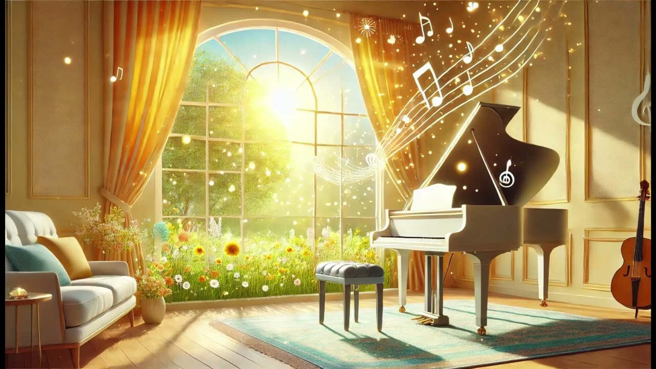 Bright piano solo | Positive, uplifting and soothing BGM