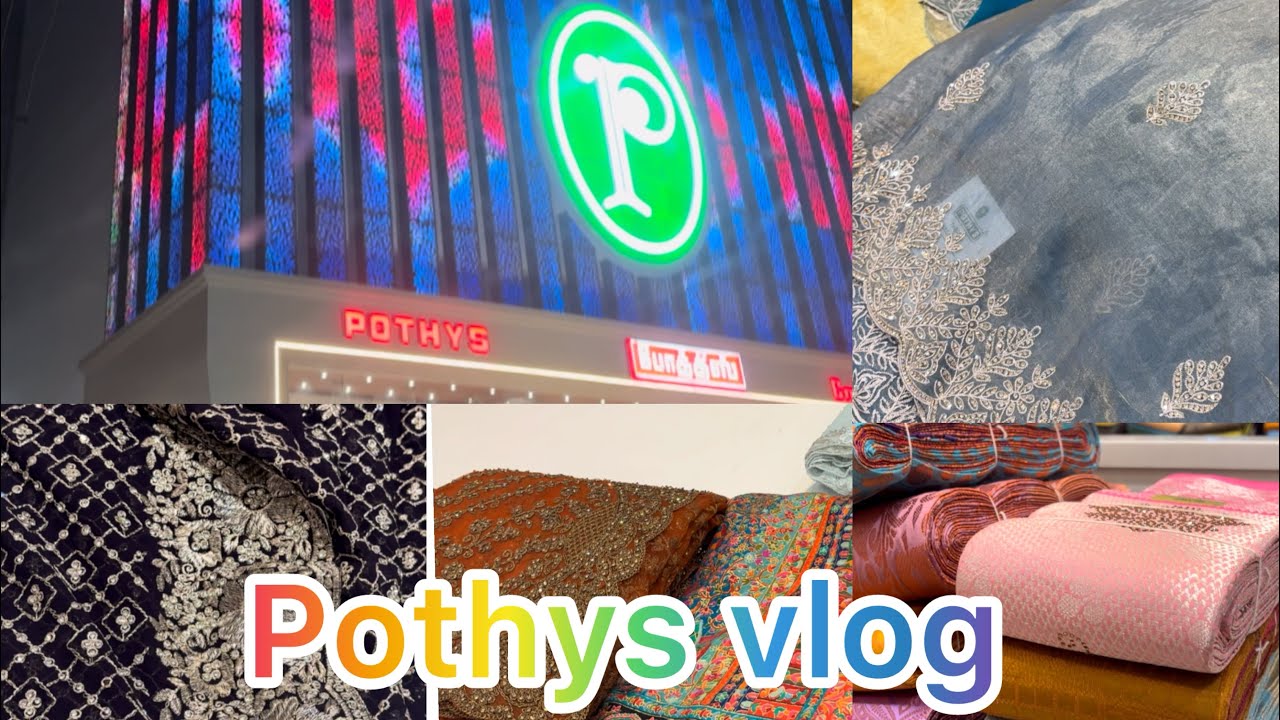 POTHYS NAGERCOIL|FANCYSAREE |GROCERY DIWALI SHOPPING #saree#grocery#youtube#nagercoil#diwali