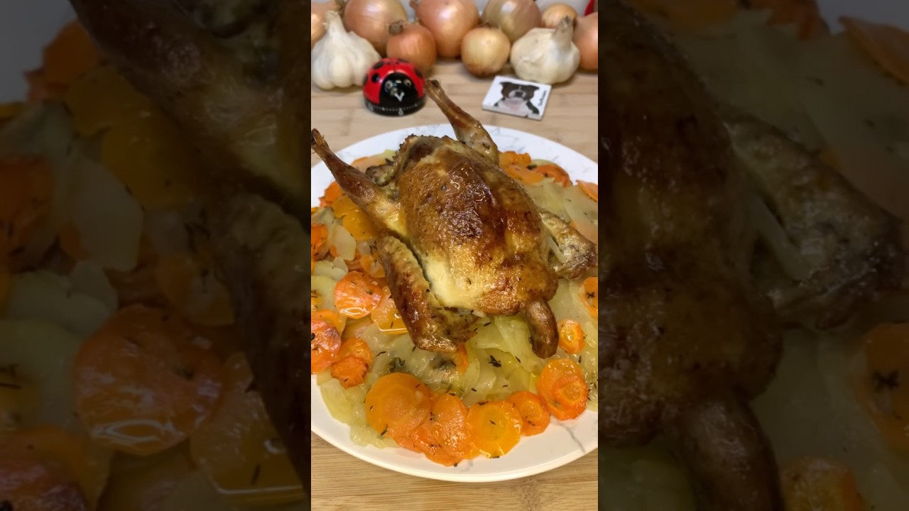 👩🏼&zwj;🍳 Recette : 🍗 Pigeon de Paris r&ocirc;ti 🇫🇷✨ #asmr #food #satisfying #recipe #mukbang #chicken