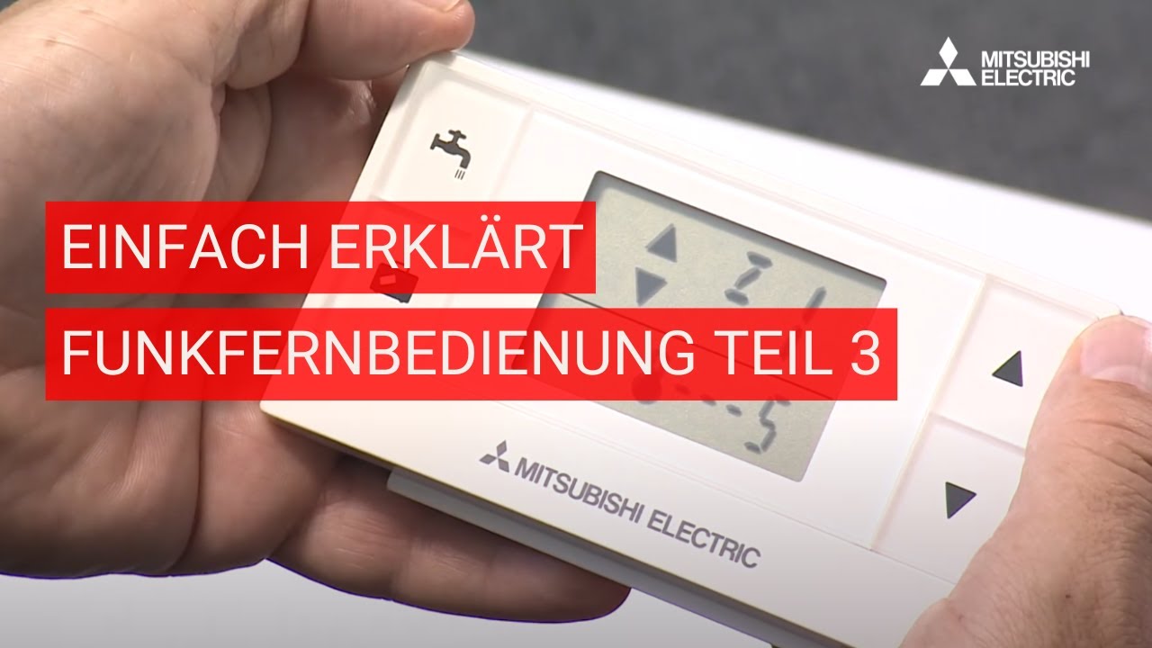 Ecodan Funkfernbedienung Teil 3: Konfiguration der Funkfernbedienung