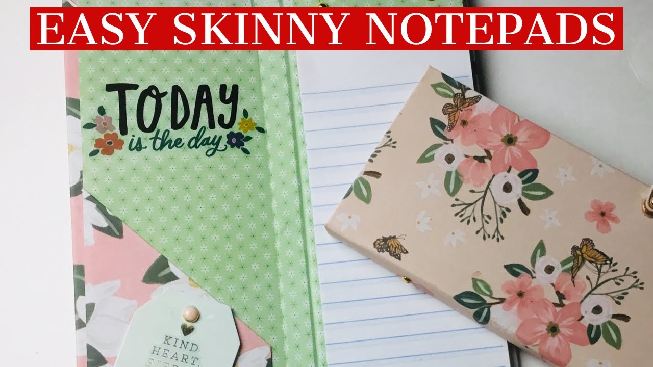 MAKE YOUR OWN SKINNY NOTEPAD IN ANY SIZE  ⭐️CRAFT FAIR GOLD⭐️