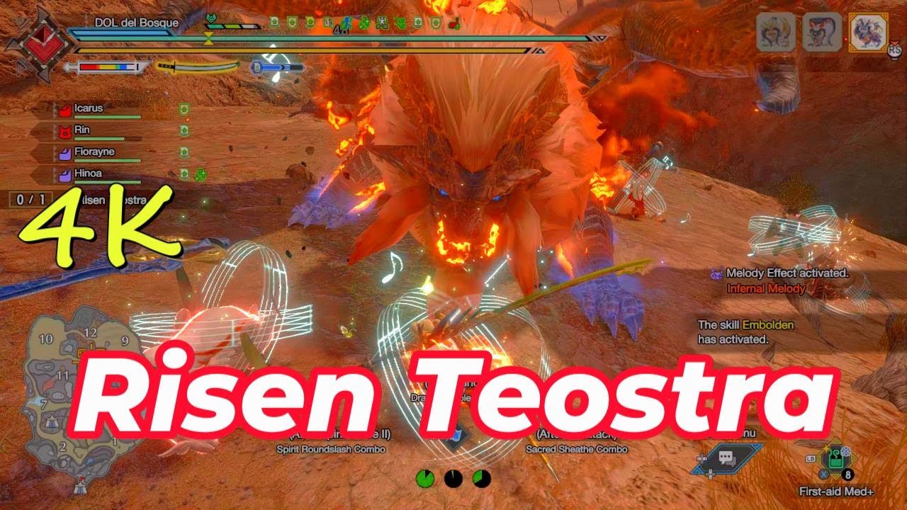 4K [MHRS] Risen Teostra [Long Sword]