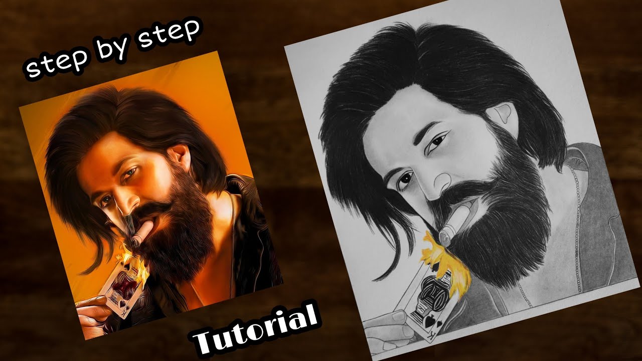How to draw KGF Chapter 2 YASH Step by Step | Shading Tutorial for Beginners |   YouCanDraw