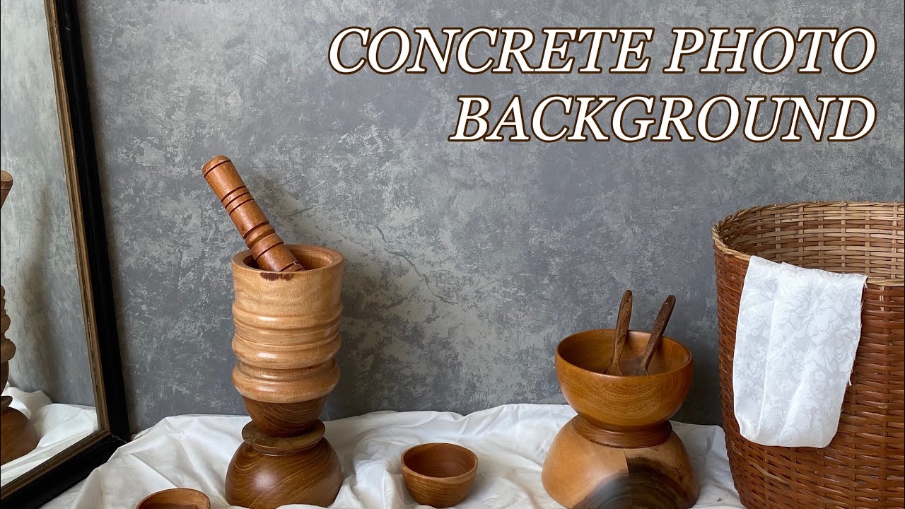 DIY Concrete Photo Background