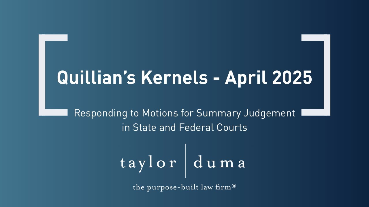 Quillian's Kernels - April 2025