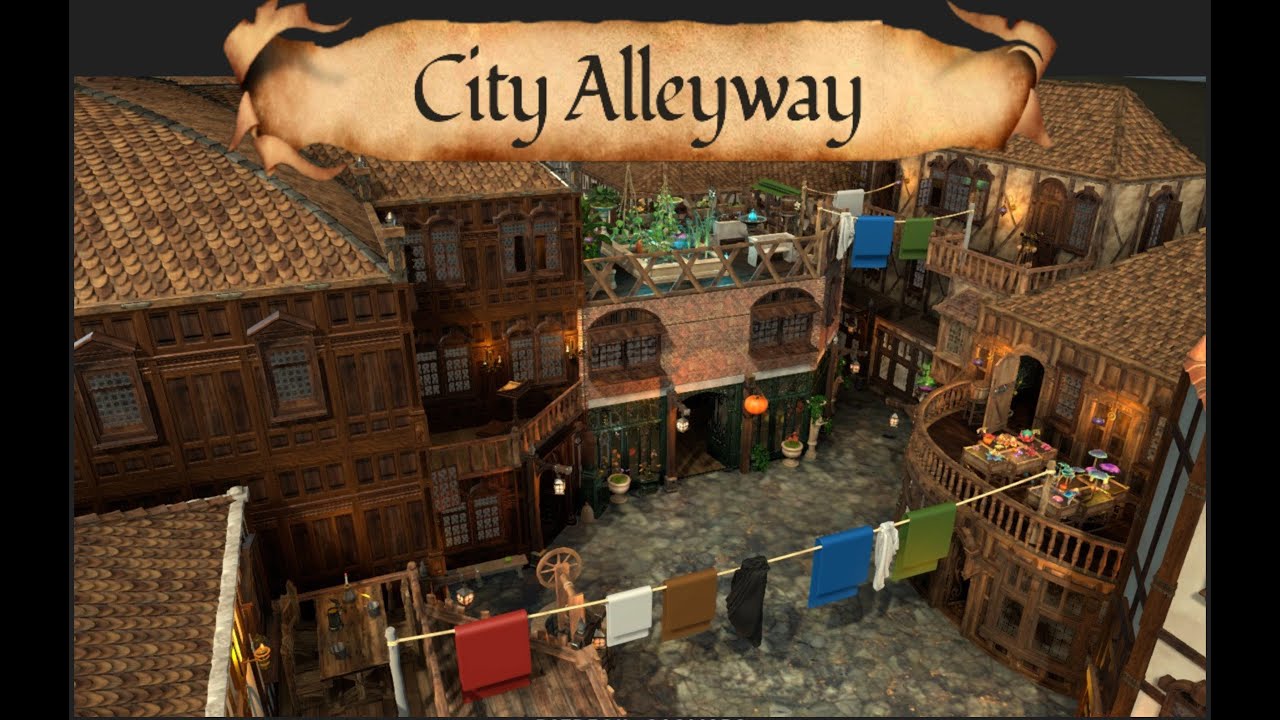 FUN WITH OBJECTS Multilevel map walkthru 6: CITY ALLEY - Dungeon Alchemist update