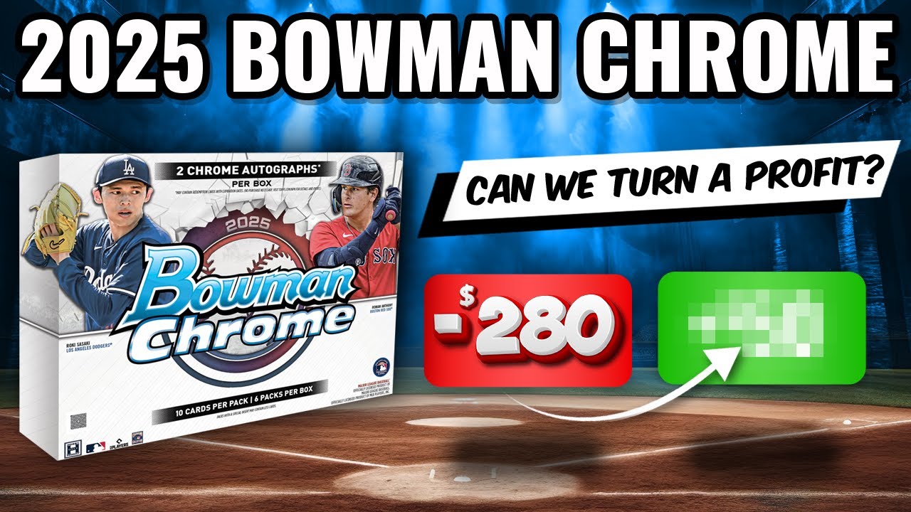 2 ОГРОМНЫХ АВТОМОБИЛЯ!! 🚨ПРОФИТНЫЙ ЧЕЛЛЕНДЖ🚨2025 BOWMAN CHROME HOBBY BOX