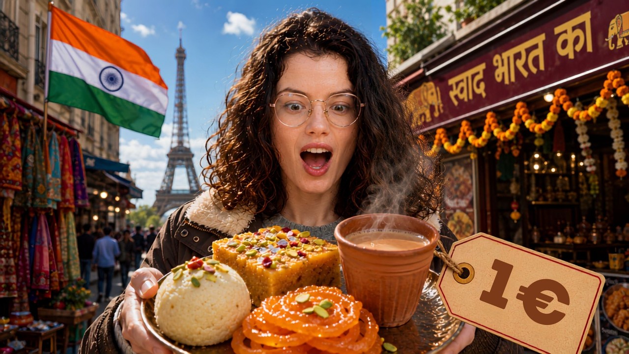 JE MANGE QUE DES TRUCS À 1€ EN INDE !!  (À PARIS) - Claire