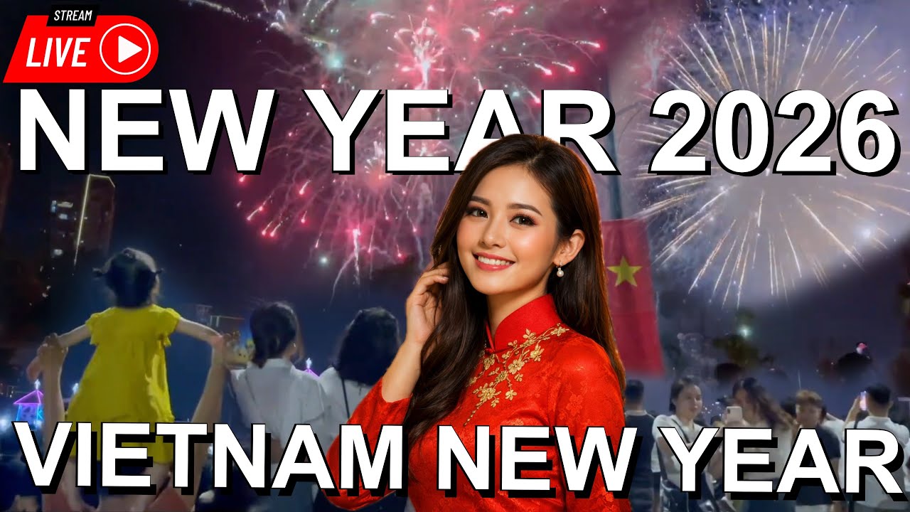 NEW YEAR 2026 VIETNAM 🇻🇳 | Fireworks Countdown