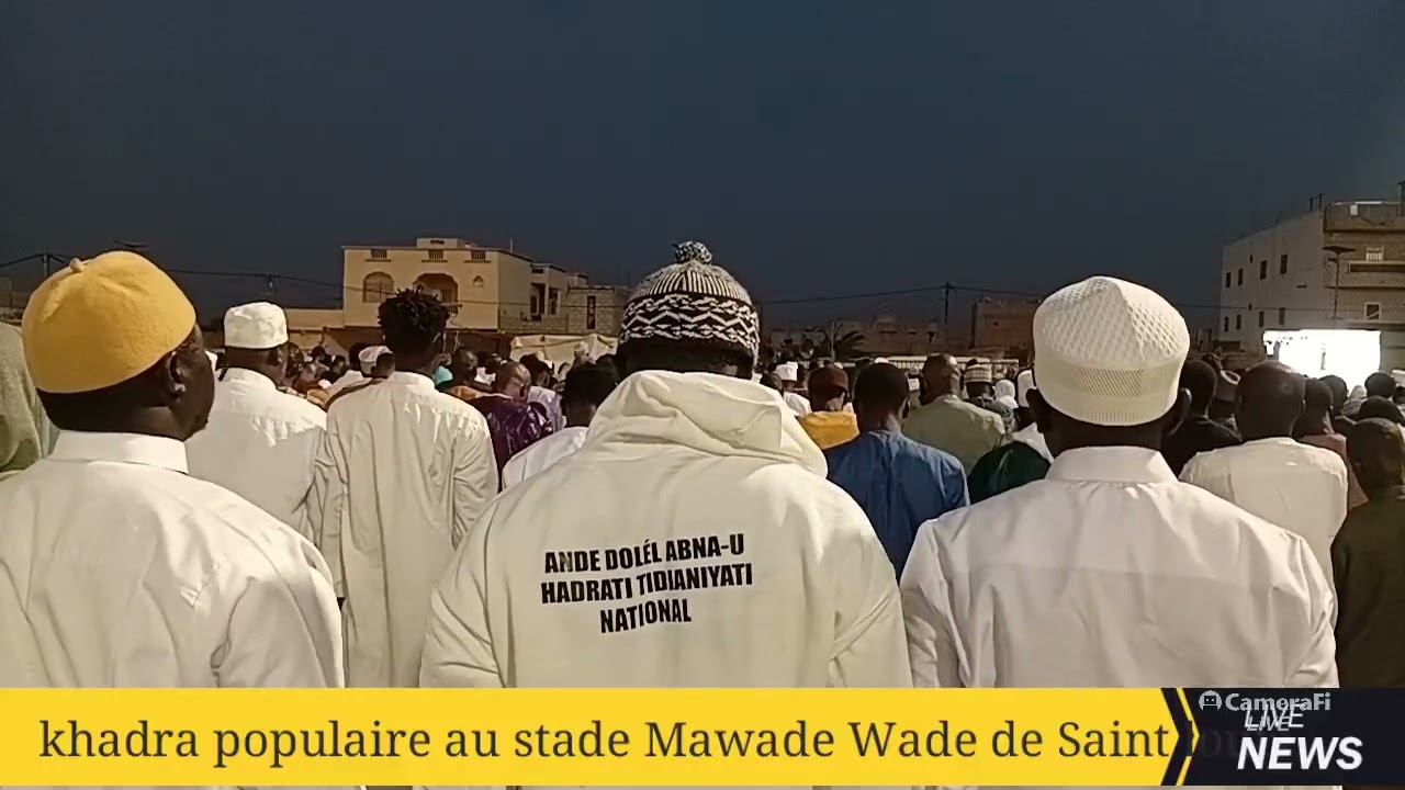 Hadara populaire au stade Mawade Wade de Saint louis 
