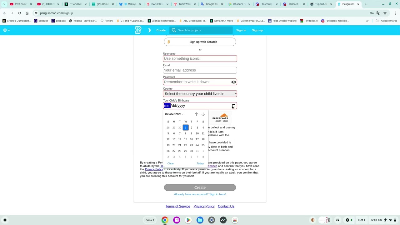 Как создать аккаунт на PenguinMod
