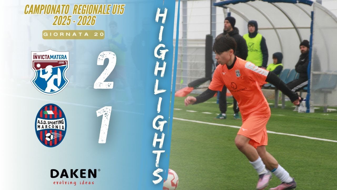 HIGHLIGHTS INVICTA MATERA U15 | Invicta Matera VS Asd Sporting Marconia. Campionato Regionale 25/26