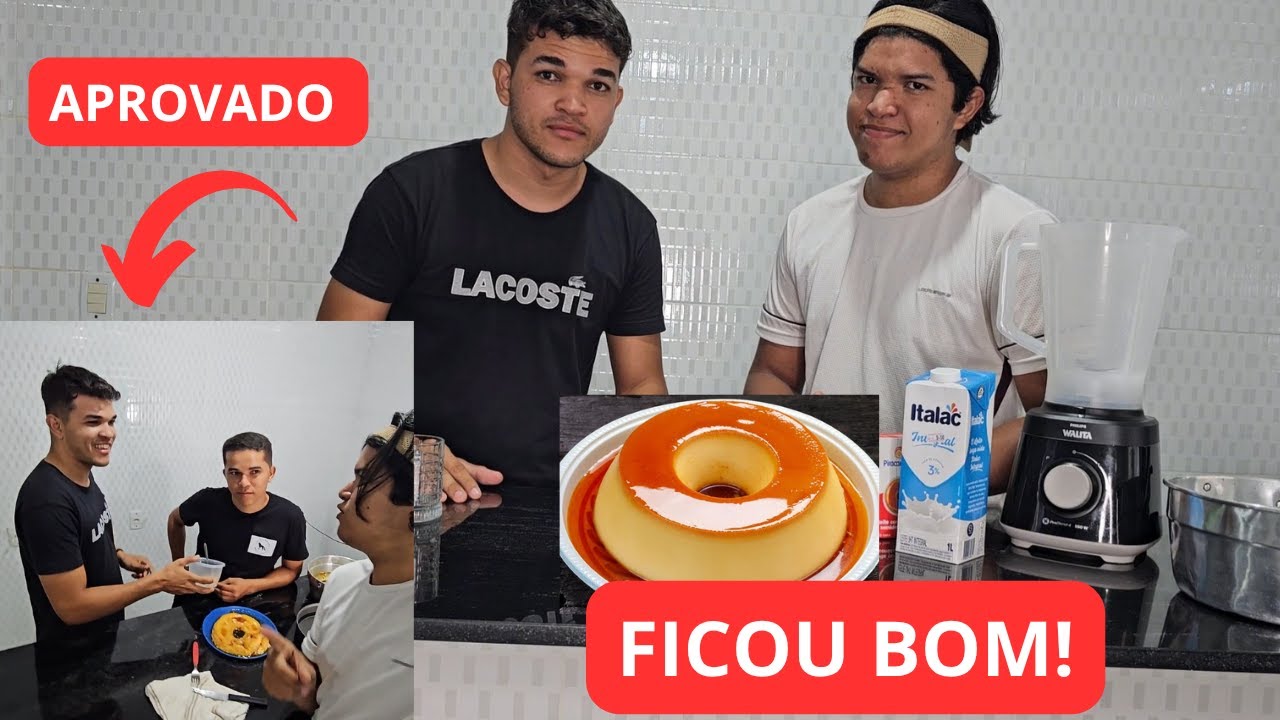 MALAQUIAS ENSINA COMO FAZER PUDIM RAPIDO E FACIL @ElizeuSilvaTV