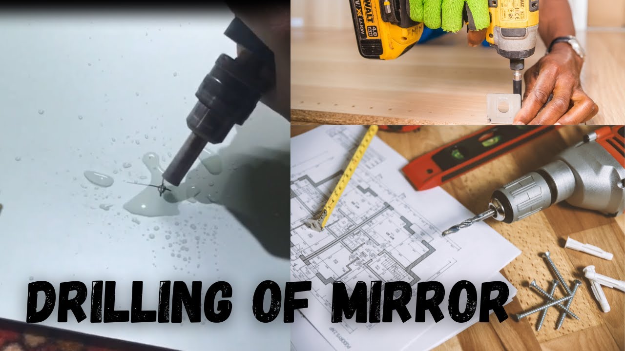 Drilling of Mirror | How To Make A Hole In Mirror | How to Drill Mirror | Making a circle hole