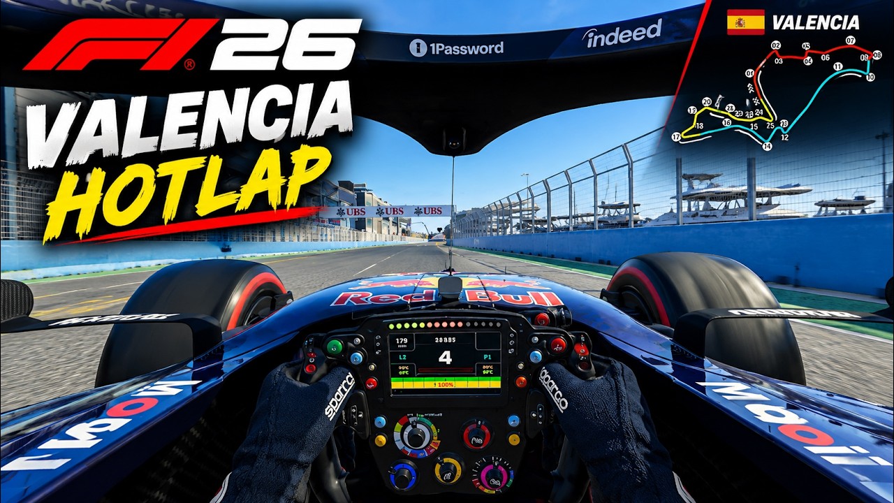 F1 26 VALENCIA HOTLAP 1:35.904 🔥 Red Bull Onboard Cockpit View | Ultra Realistic Gameplay #f1 #f126