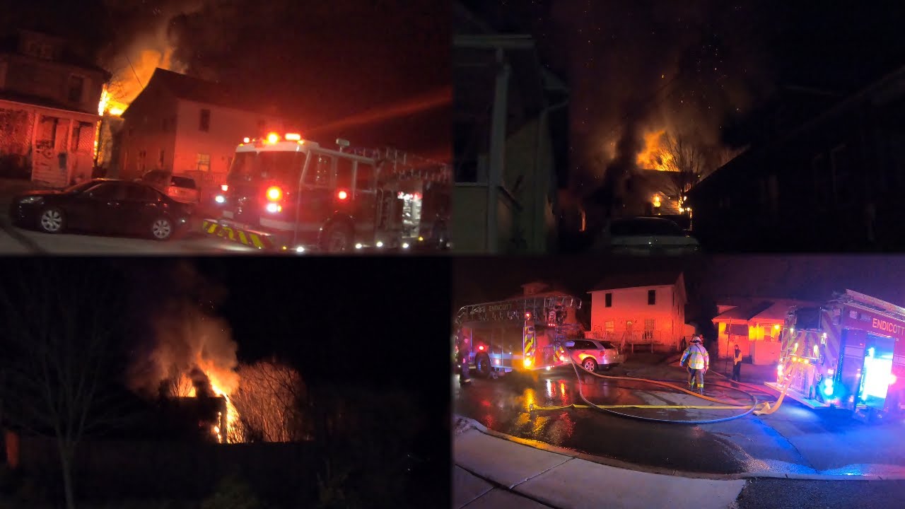 North Roosevelt Avenue Two Alarm House Fire, Village of Endicott (NY)