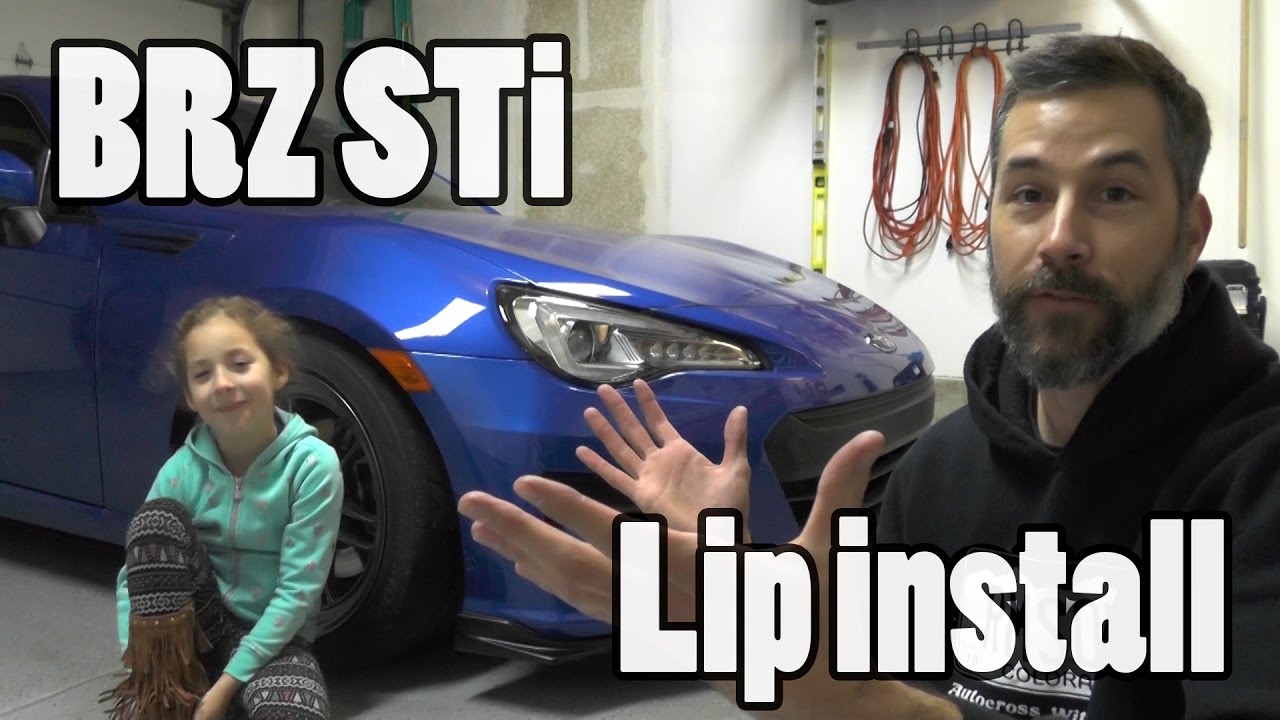 BRZ STi front lip installation for 2017 BRZ