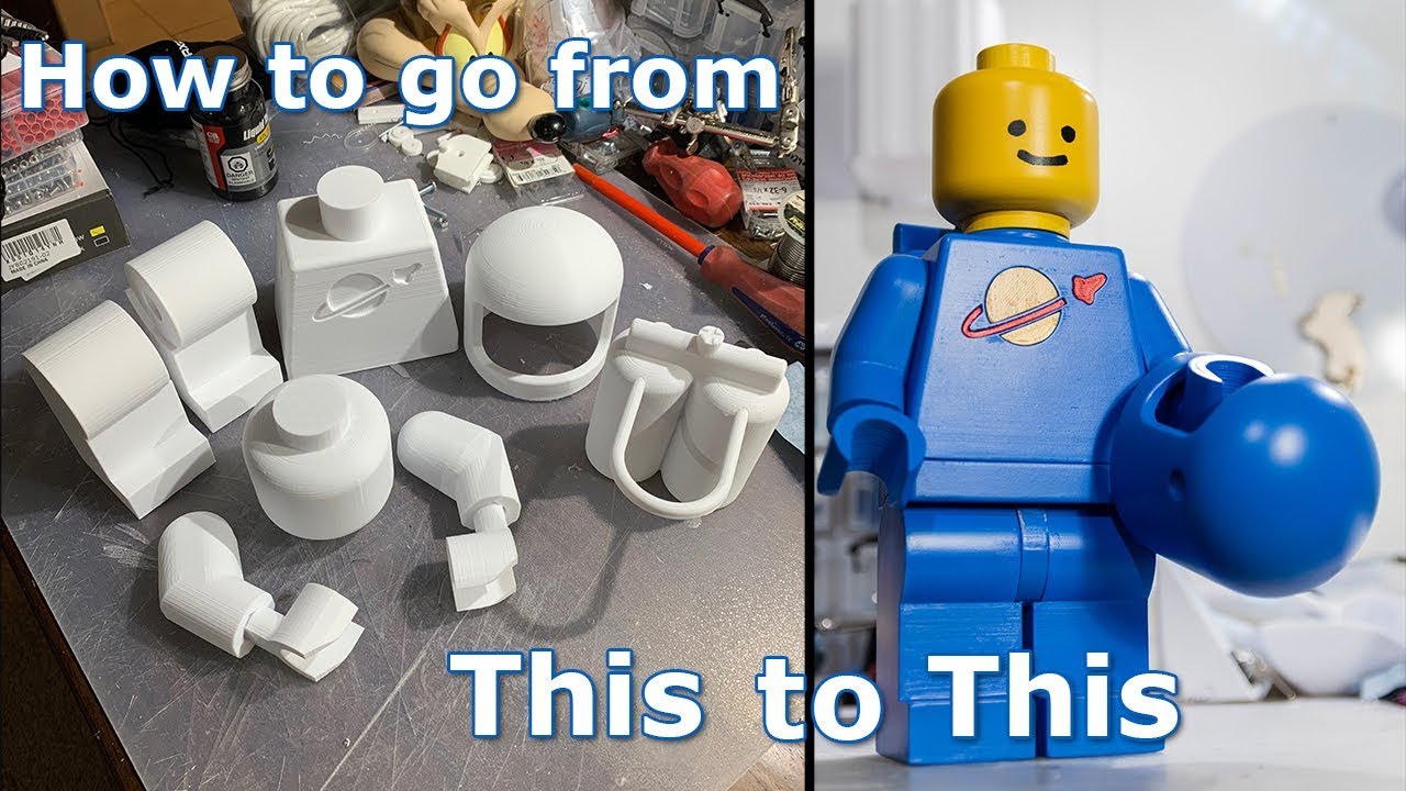 3D Printing a Super Sized Lego Space Man Part 2