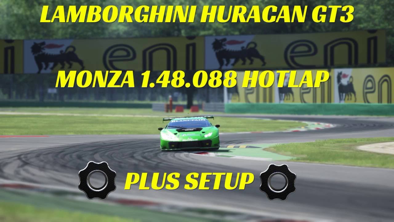 ASSETTO CORSA PS4 LAMBORGHINI HURACAN GT3 MONZA 1.48.088 HOTLAP PLUS SETUP