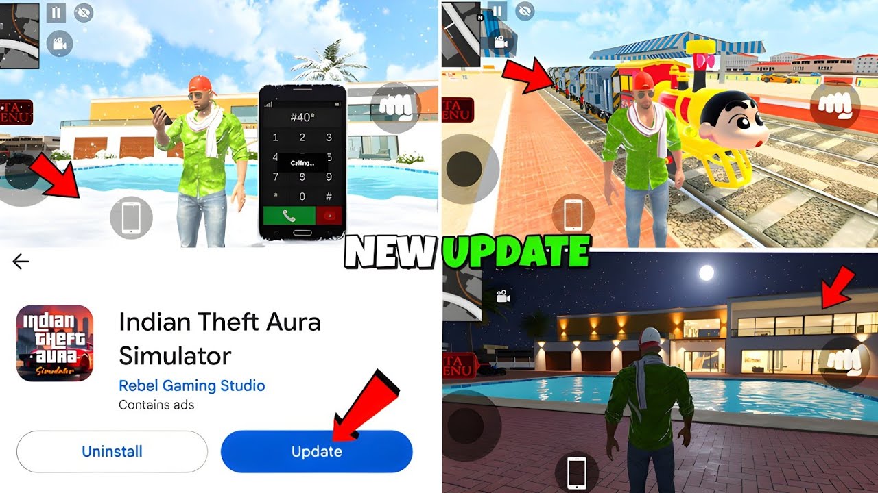 Indian Theft Aura Simulator New Update 🤯+Rain Mood+Snow Mood Future And All New Secret Future+Chests
