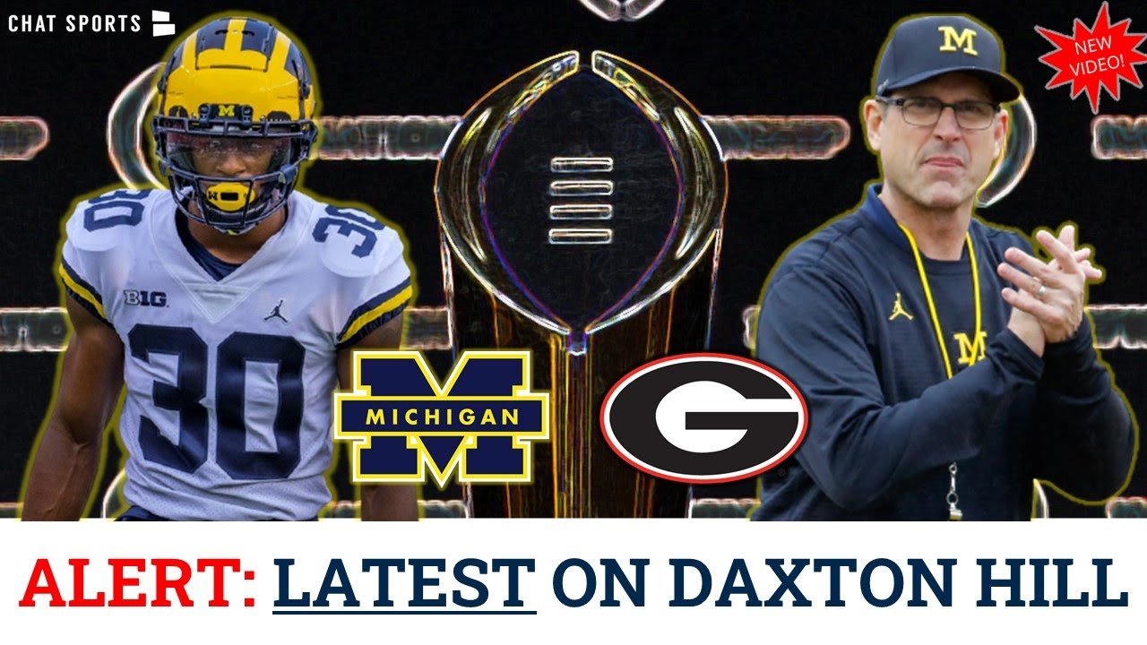 LATEST Daxton Hill Rumors From Miami, Michigan Football Secondary Depth vs. Georgia & Brock Bowers