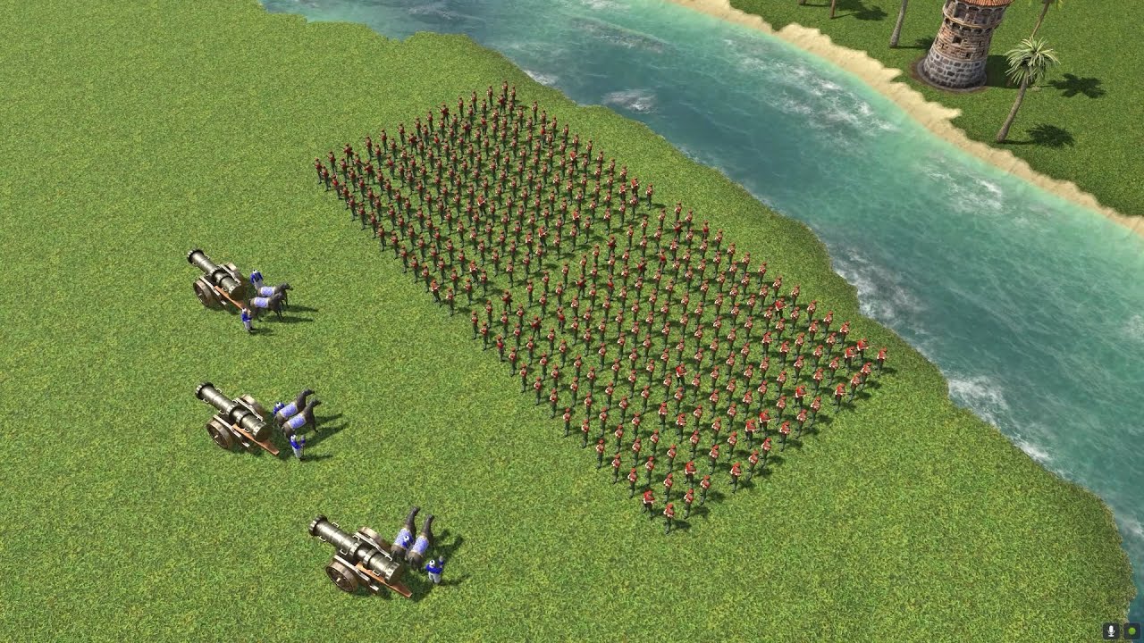 360 Skirmishers vs. 3 Mediocre Bombards(Cheat Units) - Age of Empire 3 Definitive Edition