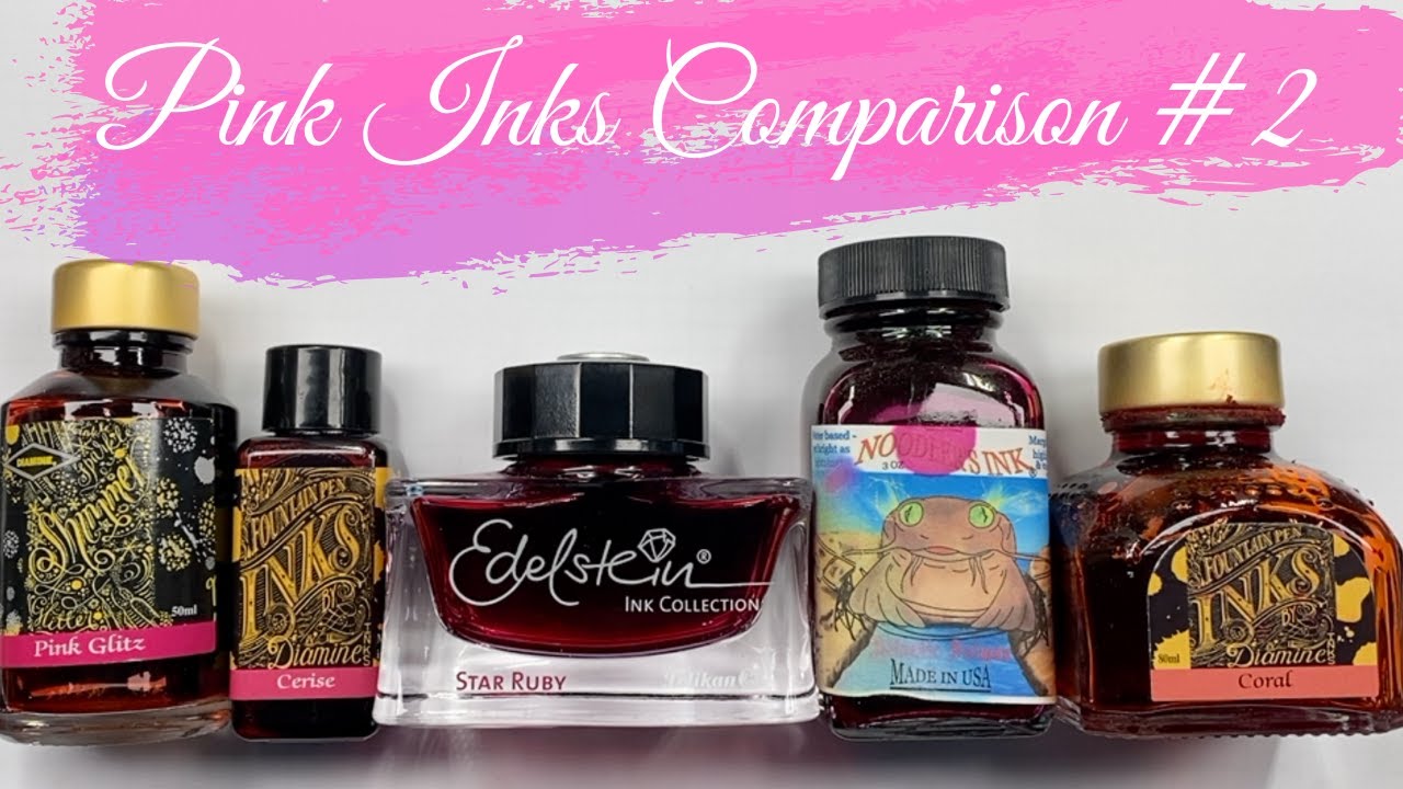 Pink Inks Comparison #2