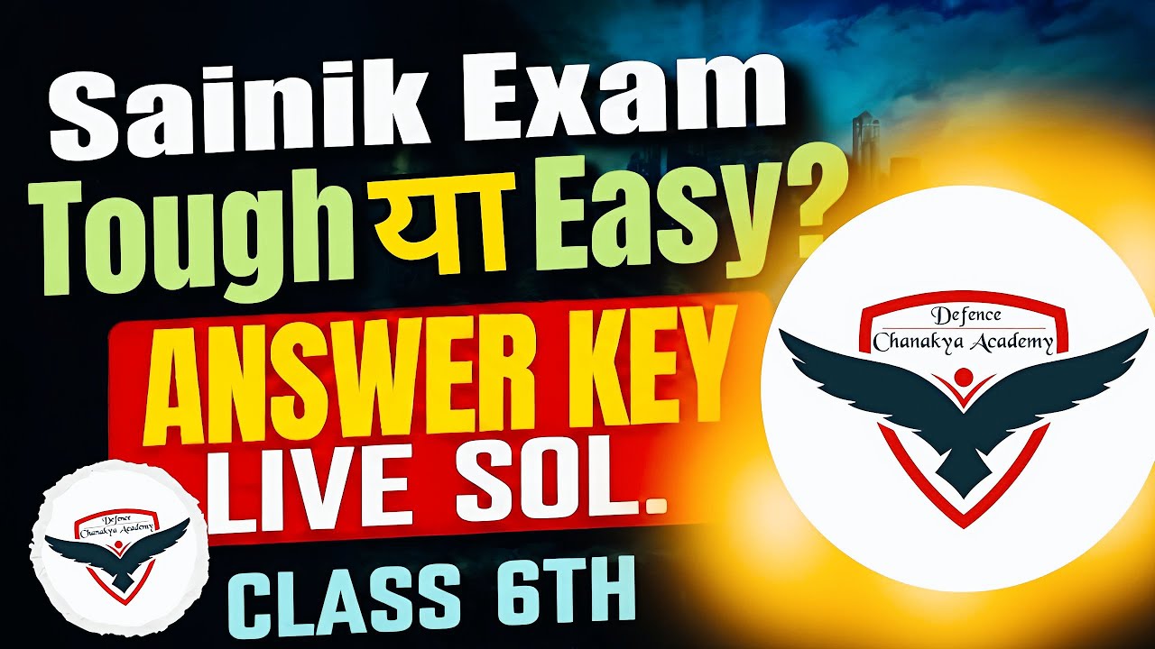Sainik School Class 6 LIVE Paper Solve 🔴 | Aaj Ka Paper Full Solution #sainikschoolexam #exam