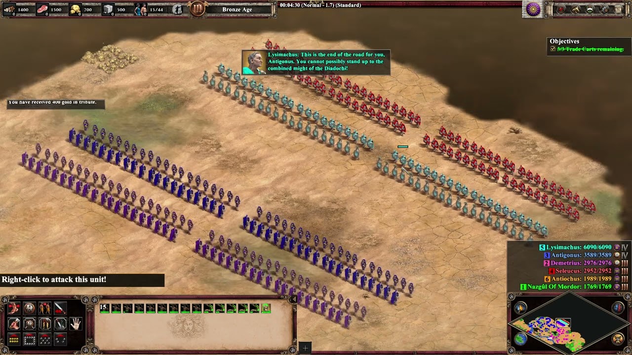 AoE II, Return of Rome Campaign, Pyrrhus of Epirus.