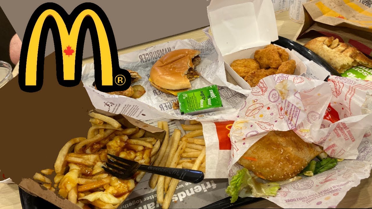Canadian McDonald's food taste test!