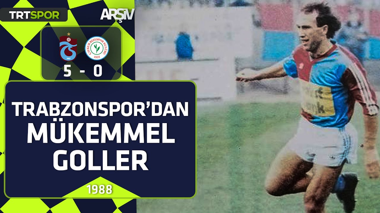 Trabzonspor - Rizespor: 5-0 (1988-89 sezonu) Küçük Hamdi'den inanılmaz gol, Hami'den frikik
