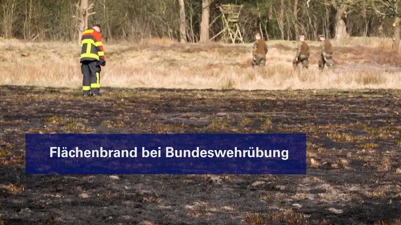 Bundeswehrübung verursacht Flächenbrand in Heist: Feuerwehr im Großeinsatz