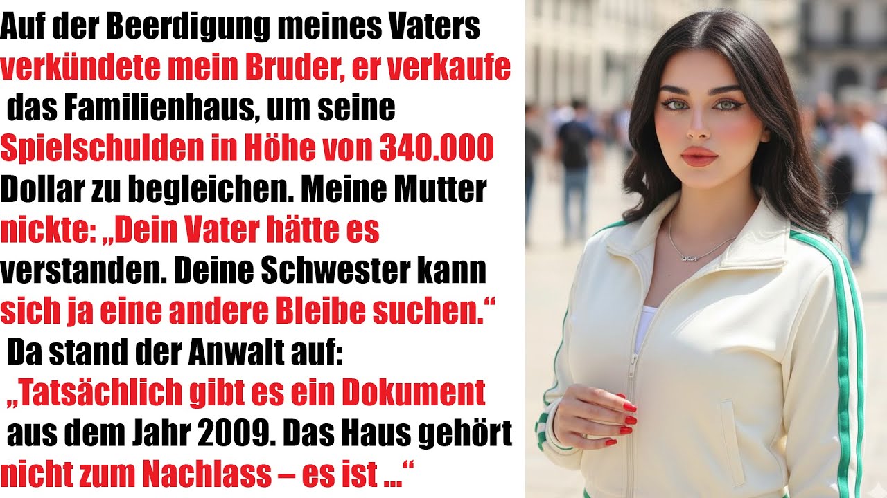 Bei Papas Beerdigung kündigte mein Bruder den Verkauf unseres Elternhauses an…