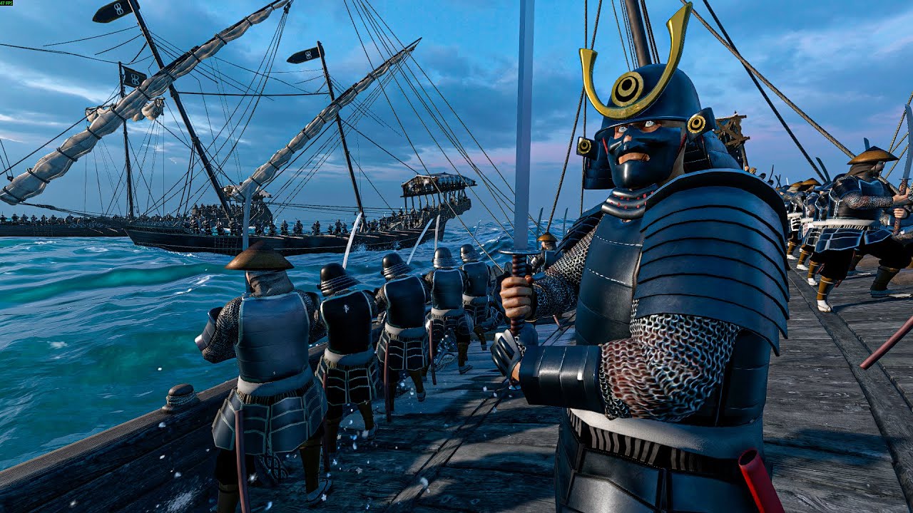 Samurai Warships Attack Roman Fleet — Clash at Sea | Mount & Blade II: War Sails DLC