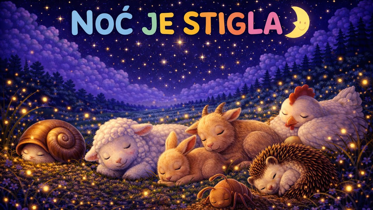 NOĆ JE STIGLA 🌙 Uspavanka za djecu | Laku noć