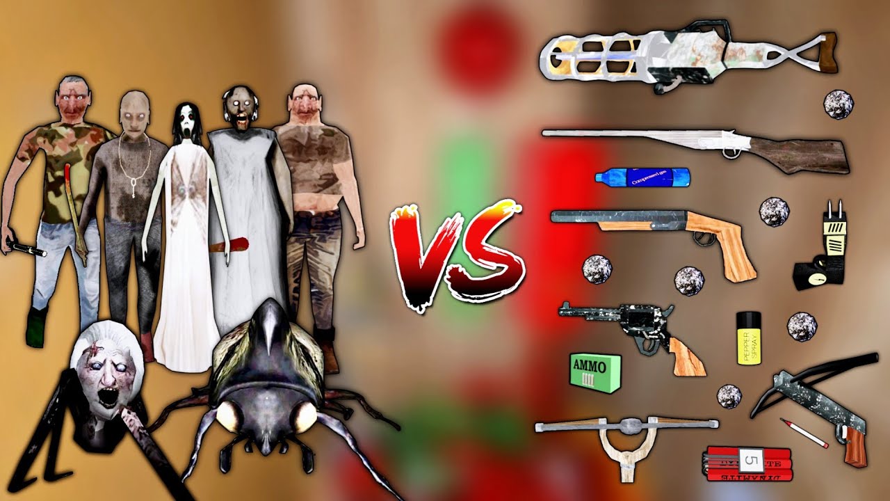 The Twins New Update Weapon Room Unlimited Weapons Vs Granny Family With The Twins Family | Dvloper