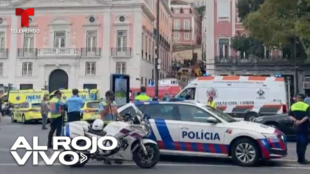 Tragedia en Portugal al descarrilarse un funicular en Lisboa, Portugal | Al Rojo Vivo | Telemundo