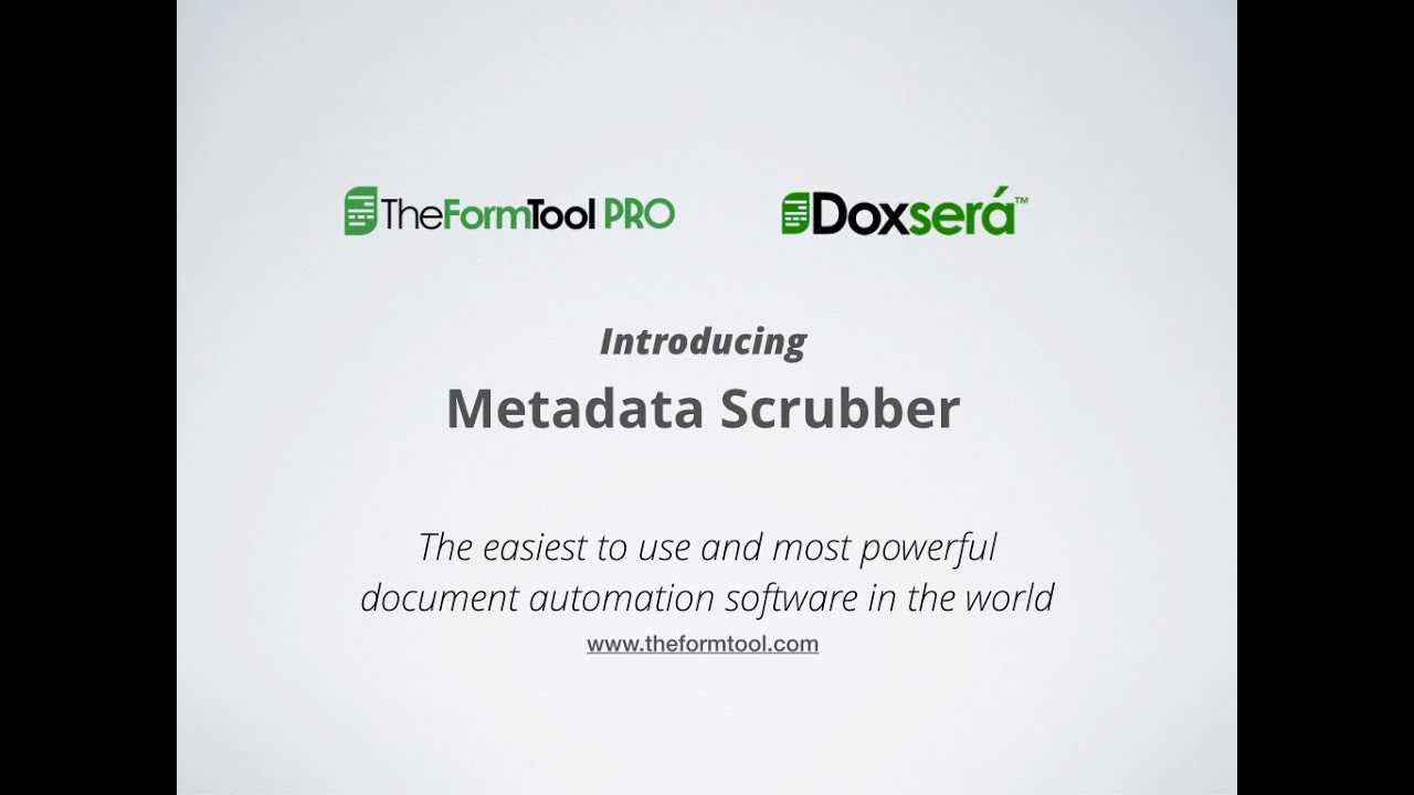 Automatically Remove Metadata from Word Documents