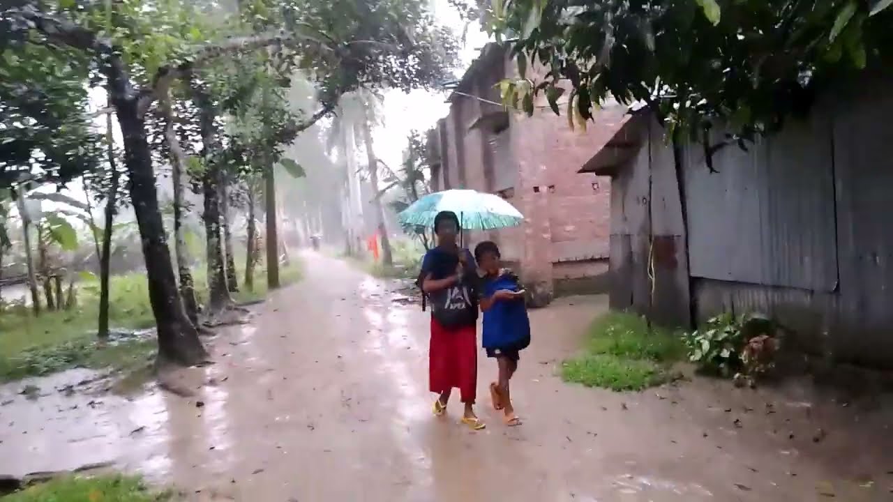 What is rain? II বর্ষার গ্রাম II Monsoon Magic II বৃষ্টিতে গ্রামীণ জীবন II BANGLAR GRAM II Part-5