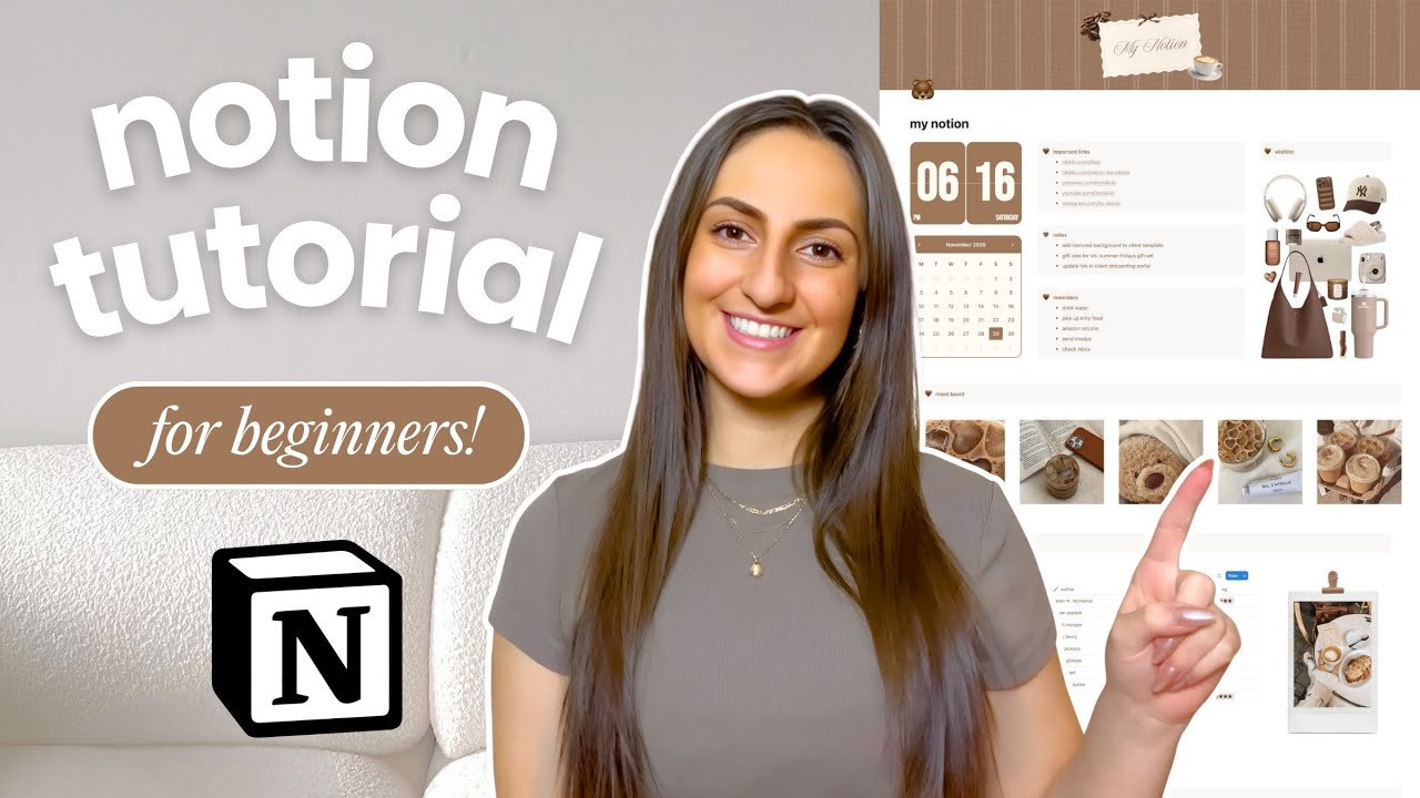 how to build an aesthetic notion for BEGINNERS! *easy step by step tutorial for notion newbies*
