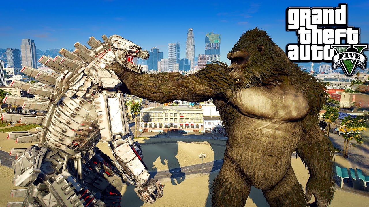 Kong vs Mechagodzilla Remake ( GTA V Mods )